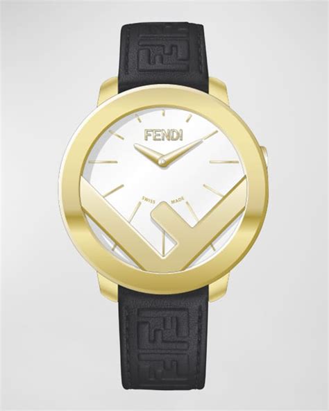 Fendi F is Fendi FF Leather Bracelet Watch, 28mm